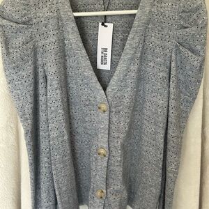 BB Dakota Gray Cardigan Sweater